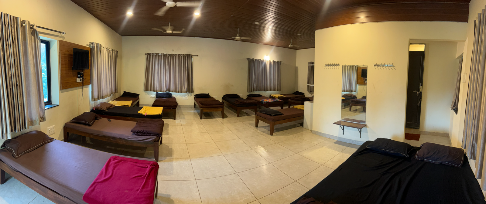 Wide dormitory accommodation